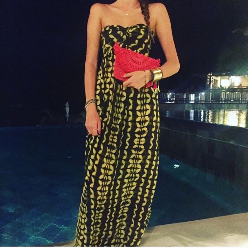 Gat Rimon French Designer Printed Maxi Dress Mara